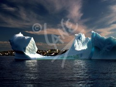 Twillingate, iceberg in the harbour